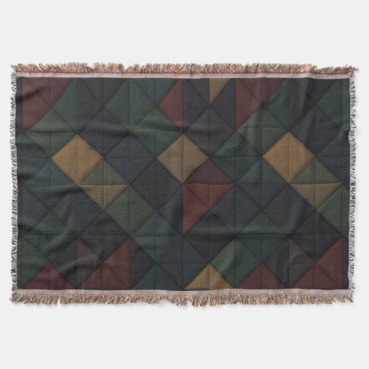 Kerst Chic: Geometrische Kerstmis Deken (Voorkant)