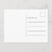 Kerst chic nepgoud foto Kerstmis Briefkaart (Achterkant)