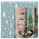Kerst Chickadee Chatter Fabric 2 Stof (Swatch)