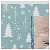 Kerst Chickadee Chatter Fabric 2 Stof (Close Up)