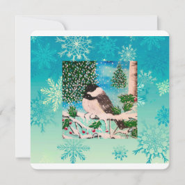 Kerst Chickadee Chatter Kaart