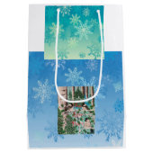 Kerst Chickadee Chatter Medium Cadeauzakje (Achterkant)