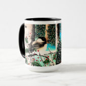 Kerst Chickadee Chatter Mok (Voorkant links)