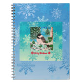 Kerst Chickadee Chatter Notitieboek (Voorkant)