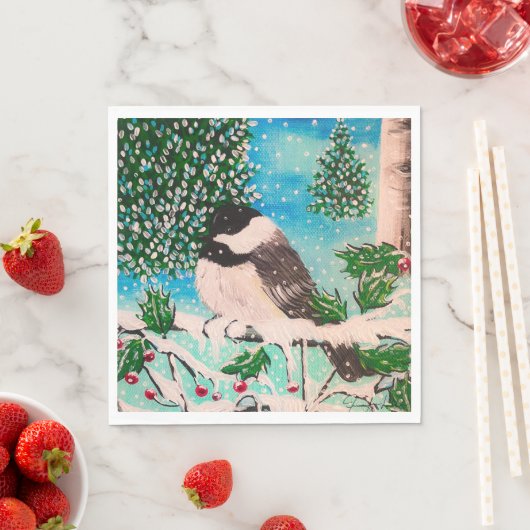 Kerst Chickadee Chatter Servetten (Insitu)