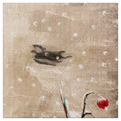 Kerst Chickadee Chatter Stof 5 (Close Up)