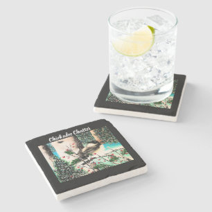 Kerst Chickadee Chatter Stone Onderzetter