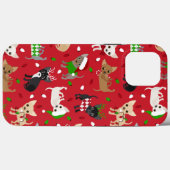 Kerst Chihuahua Alle Vachten Case-Mate iPhone Case (Achterkant (horizontaal))
