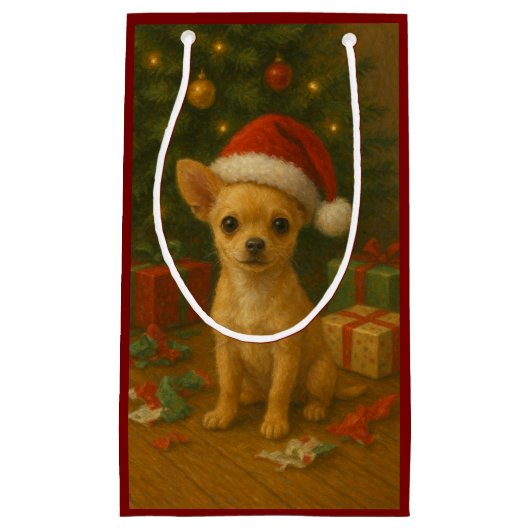 Kerst Chihuahua cadeautas (Voorkant)