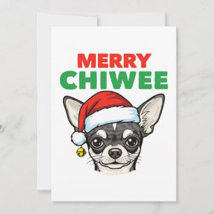 Kerst Chihuahua Feestdagenkaart