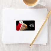 Kerst chihuahua hond adresetiketten etiket (Insitu)