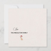 Kerst Chihuahua Hond Groen Vrolijk Groet (Achterkant)