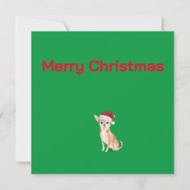 Kerst Chihuahua Hond Groen Vrolijk Groet