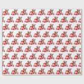 Kerst Chihuahua-hond met cadeaus Cadeaupapier (Vlak)