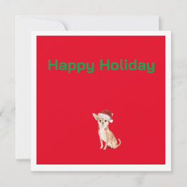Kerst Chihuahua Hond Rood Vrolijk Groet