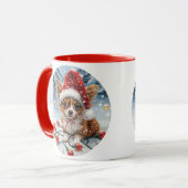 Kerst Chihuahua Kerstman Hond Mok (Voorkant links)