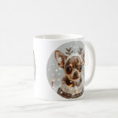 Kerst Chihuahua Rendier Hond Koffiemok (Voorkant rechts)