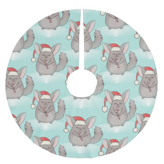 kerst : chillas xmas tree skirt kerstboom rok (Voorkant)