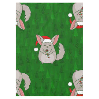 kerst Chinchilla kerstman kerstboom groen Tafelkleed