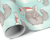 kerst chinchillas cadeaupapier (Rol Hoek)