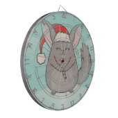 kerst chinchillas dartbord (Voorkant Links)