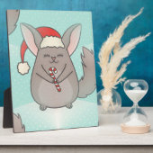 kerst chinchillas fotoplaat (Zijkant)