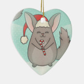 kerst chinchillas keramisch ornament (Rechts)