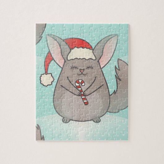 kerst chinchillas legpuzzel (Verticaal)