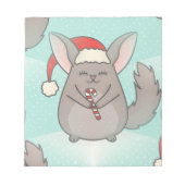 kerst chinchillas notitieblok (Voorkant)