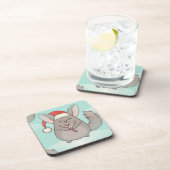 kerst chinchillas onderzetter (Rechterzijde)