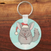 kerst chinchillas sleutelhanger (Voorkant)