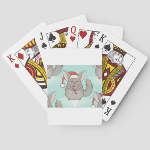 kerst chinchillas speelkaarten