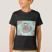 kerst chinchillas t-shirt (Voorkant)