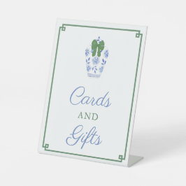 Kerst Chinesie Baby Shower Kaarten en Cadeaus Reclamebord Met Voetstuk