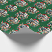 Kerst Chipmunk Wrapping Paper Cadeaupapier (Hoek)
