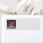 Kerst Chipmunks Adresetiketten Etiket (Insitu)