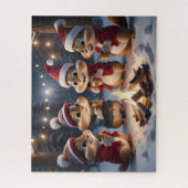 Kerst Chipmunks Puzzel Legpuzzel (Verticaal)
