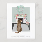 Kerst chocolade labrador hond haard scène (Voorkant)