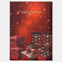 Kerst chocolade snoep magneet