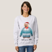 Kerst Chow Chow Lelijke Kersthond Moeder Trui (Voorkant volledig)
