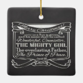 Kerst Christelijk krijtbord Bijbel Schrift Keramisch Ornament (Achterkant)