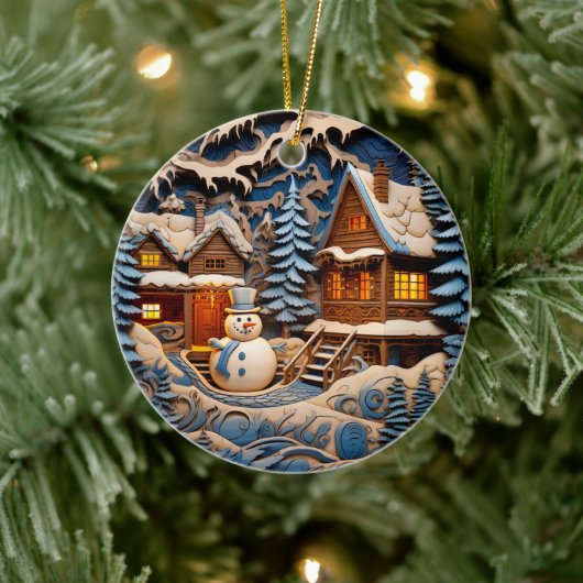 Kerst Christelijke gepersonaliseerde vakantie Keramisch Ornament (Boom)