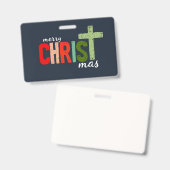 Kerst Christelijke tekst Inspirerend Badge (Voor- en achterkant)