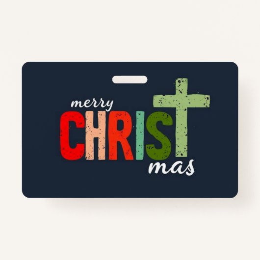 Kerst Christelijke tekst Inspirerend Badge (Voorkant)