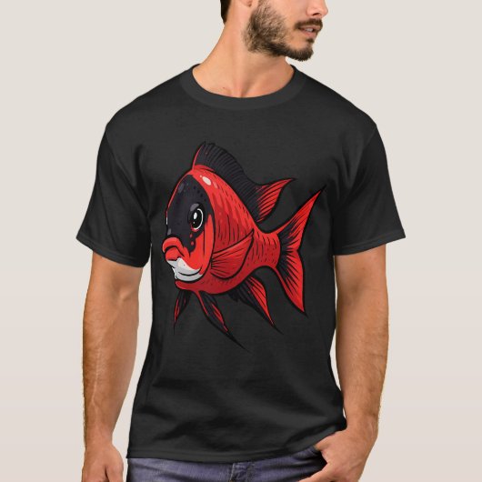 Kerst Cichlide Vis T-shirt (Voorkant)