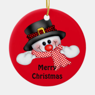 Kerst Cirkel Ornament/Sniejman Keramisch Ornament