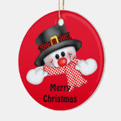 Kerst Cirkel Ornament/Sniejman Keramisch Ornament (Links)