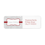 Kerst Cirkels - Blauw Zilver Etiket (Voorkant)