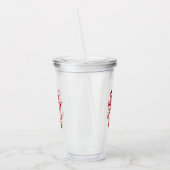 Kerst citaat grappige feeststemming proefpersoon acryl drinkbeker (Links)