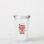 Kerst citaat grappige feeststemming proefpersoon acryl drinkbeker (Achterkant)